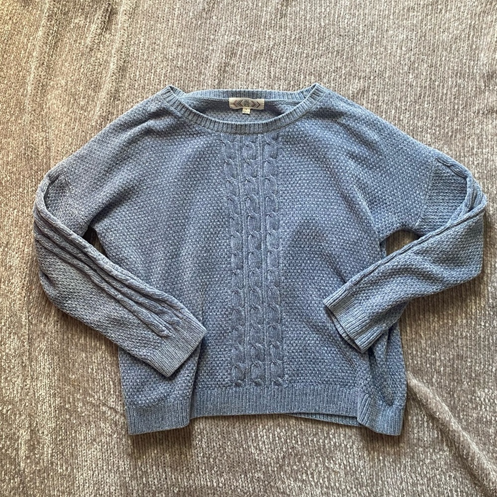 Periwinkle blue chenille sweater